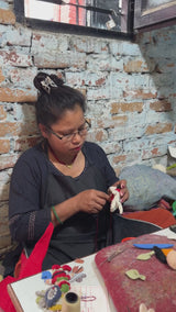 Felt Finger Puppet: Dalmatian Dog