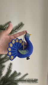 Felt Peacock Ornament