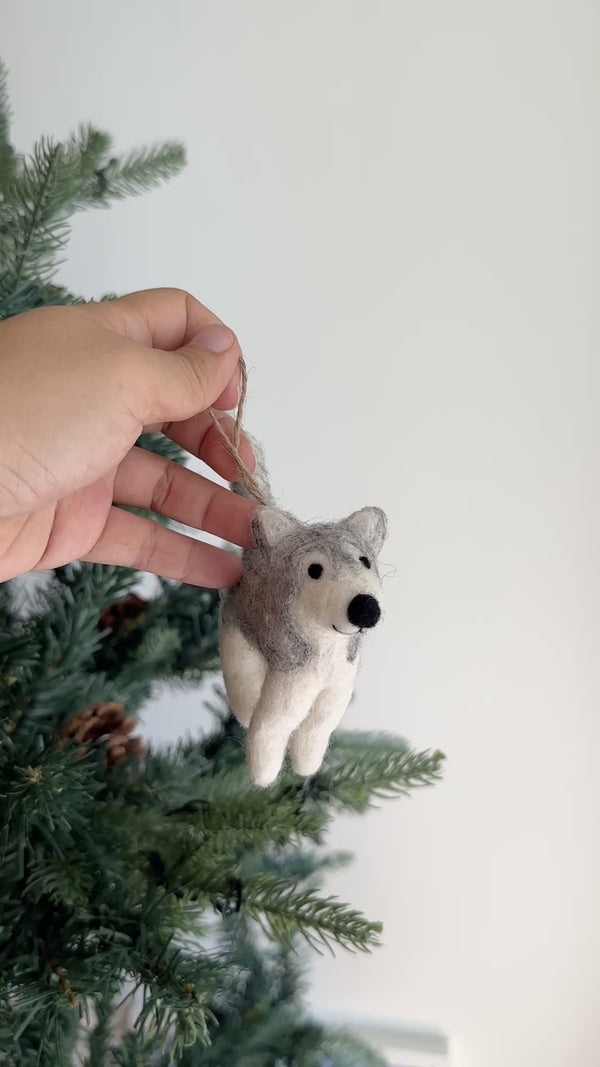 Felt Ornament - Husky
