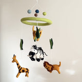 Felt Safari Animal Baby Mobile