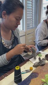 Wool Felt Elephant Finger Puppet