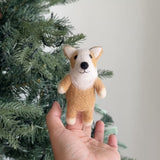 Felt Finger Puppet: Corgi