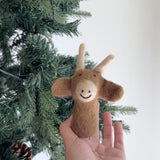 Felt Ox Cow Finger Puppet