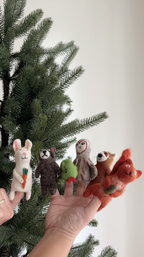 Forest Animal Finger Puppet Set of 6
