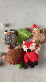 Felt Forest Animal Garland