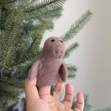 Felt Finger Puppet - Manatee