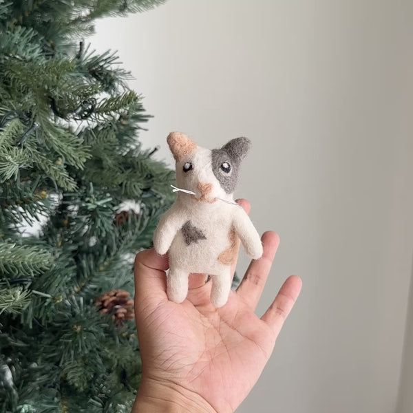 Felt Finger Puppet: Calico Cat