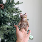 Felt Finger Puppet: "Huhu" The Brown Tabby