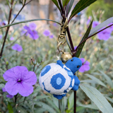 Indigo Turtle Keychain