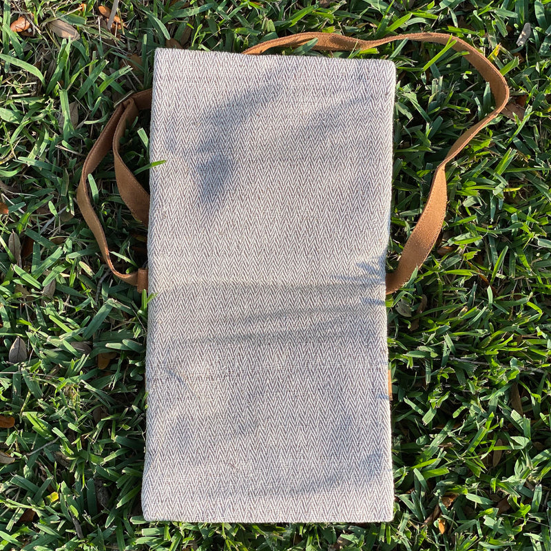 Woven Short Stripe Double Sided Bag