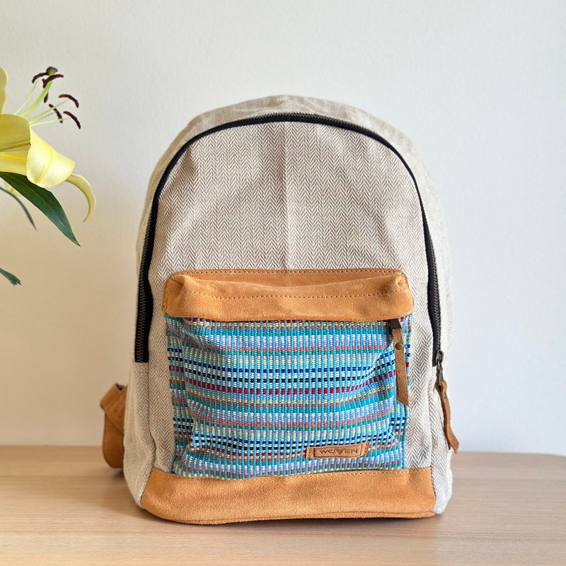 WOVEN 14" Laptop Backpack - Jazzy