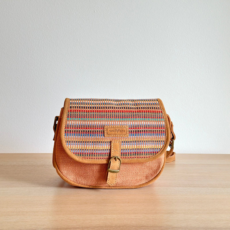 WOVEN satchel bag - Mint Green