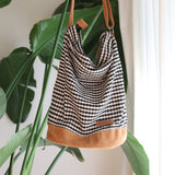 Woven Sling Bag with zipper. Handmade in Nepal.