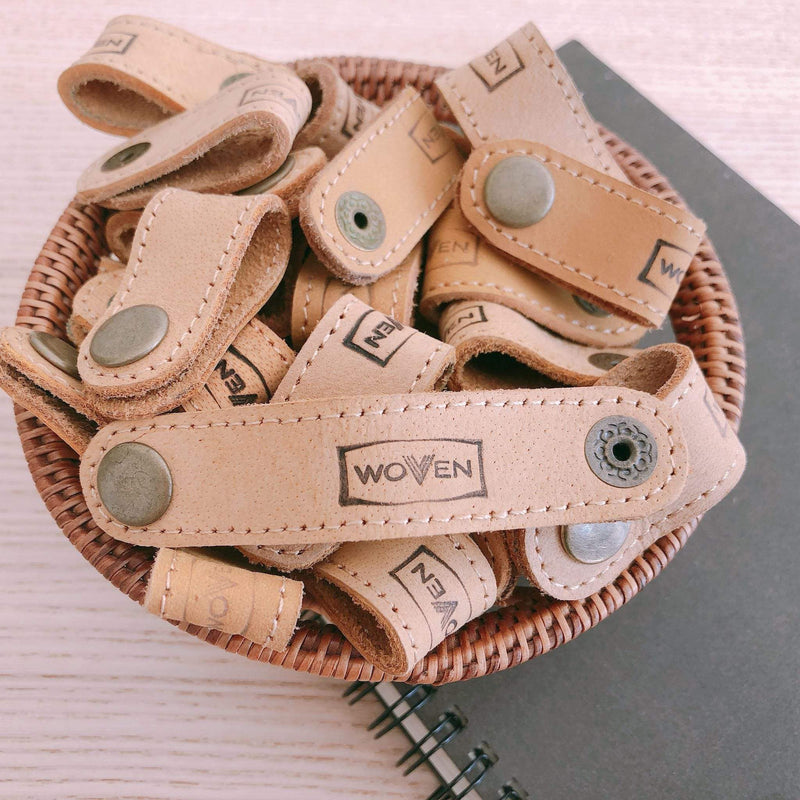 WOVEN suede leather cord organizer - set of 3 Premium Quality Unique Handmade Gifts And Accessories - Ganapati Crafts Co.