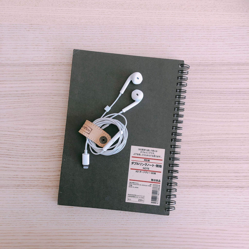 WOVEN suede leather cord organizer - set of 3 Premium Quality Unique Handmade Gifts And Accessories - Ganapati Crafts Co.